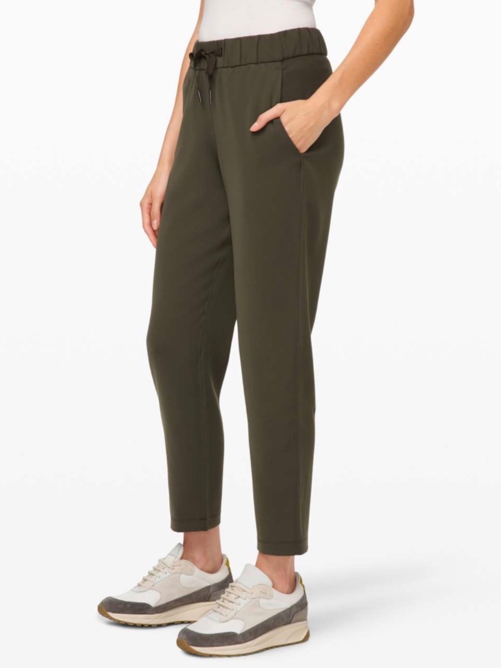 Lululemon - On the Fly 7/8 Pant *Luxtreme - Dark Olive - Size 6